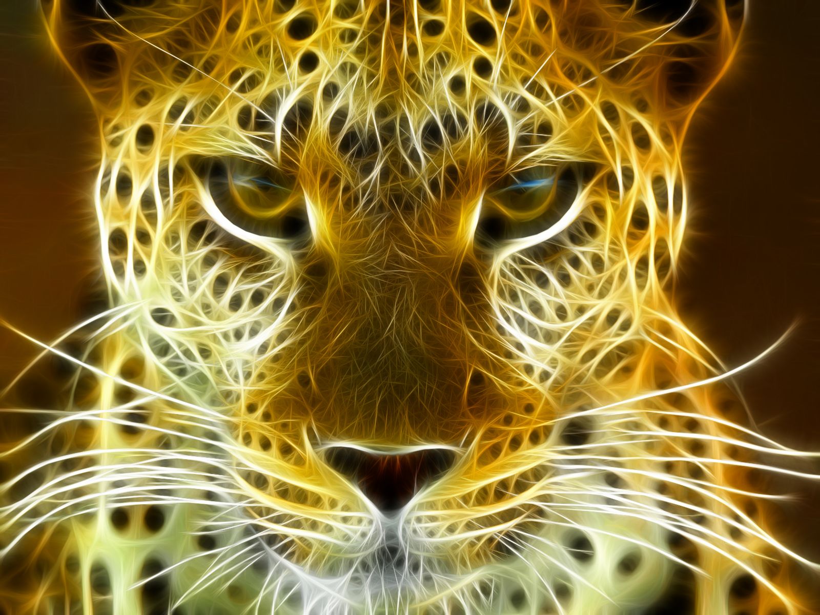 Fonds d'cran Animaux Flins - Lopards leopard fractal