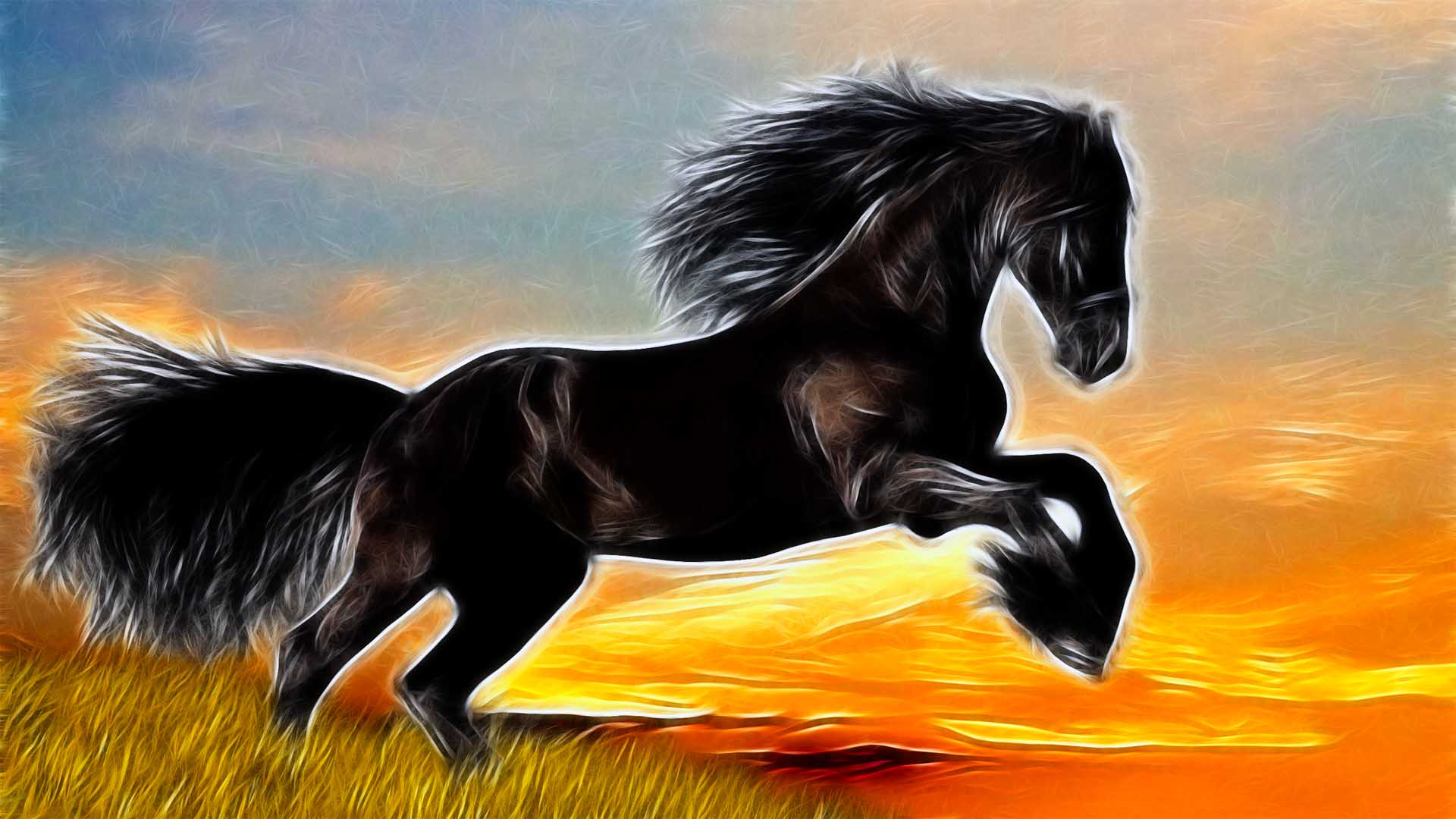 Fonds d'cran Animaux Chevaux cheval pastel