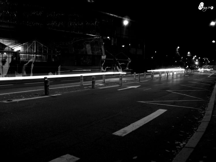 Fonds d'cran Constructions et architecture Routes - Autoroutes Vue sur Nantes, le temps d'un soir