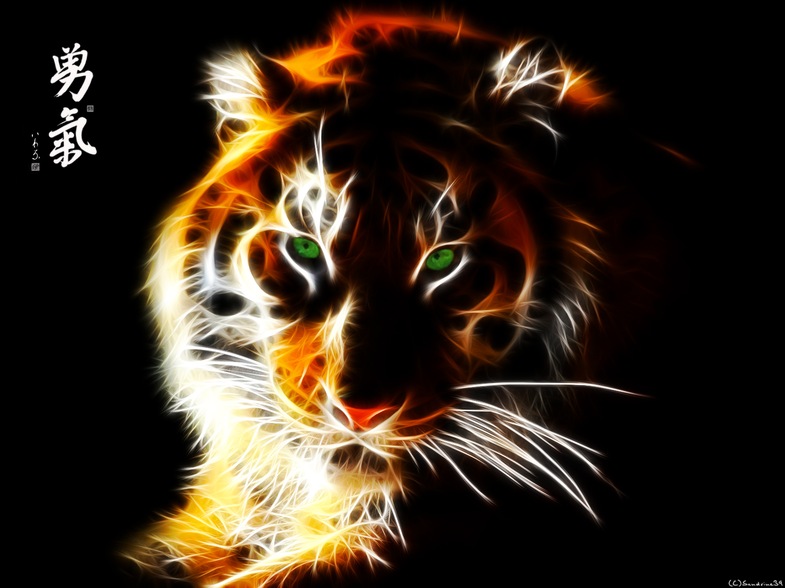 Wallpapers Digital Art Animals Tiger