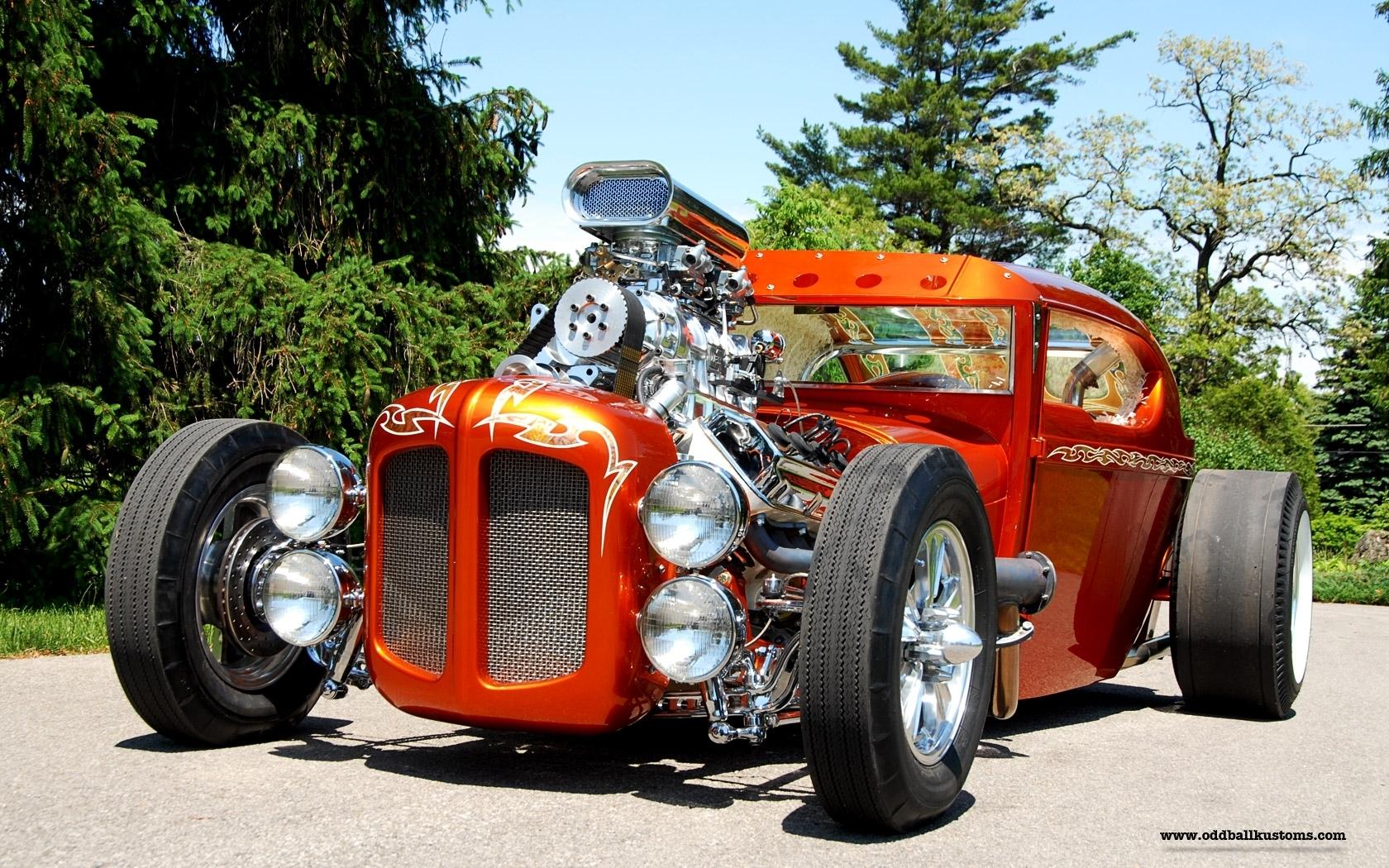 Wallpapers Cars Hot Rods Custom Rouge.