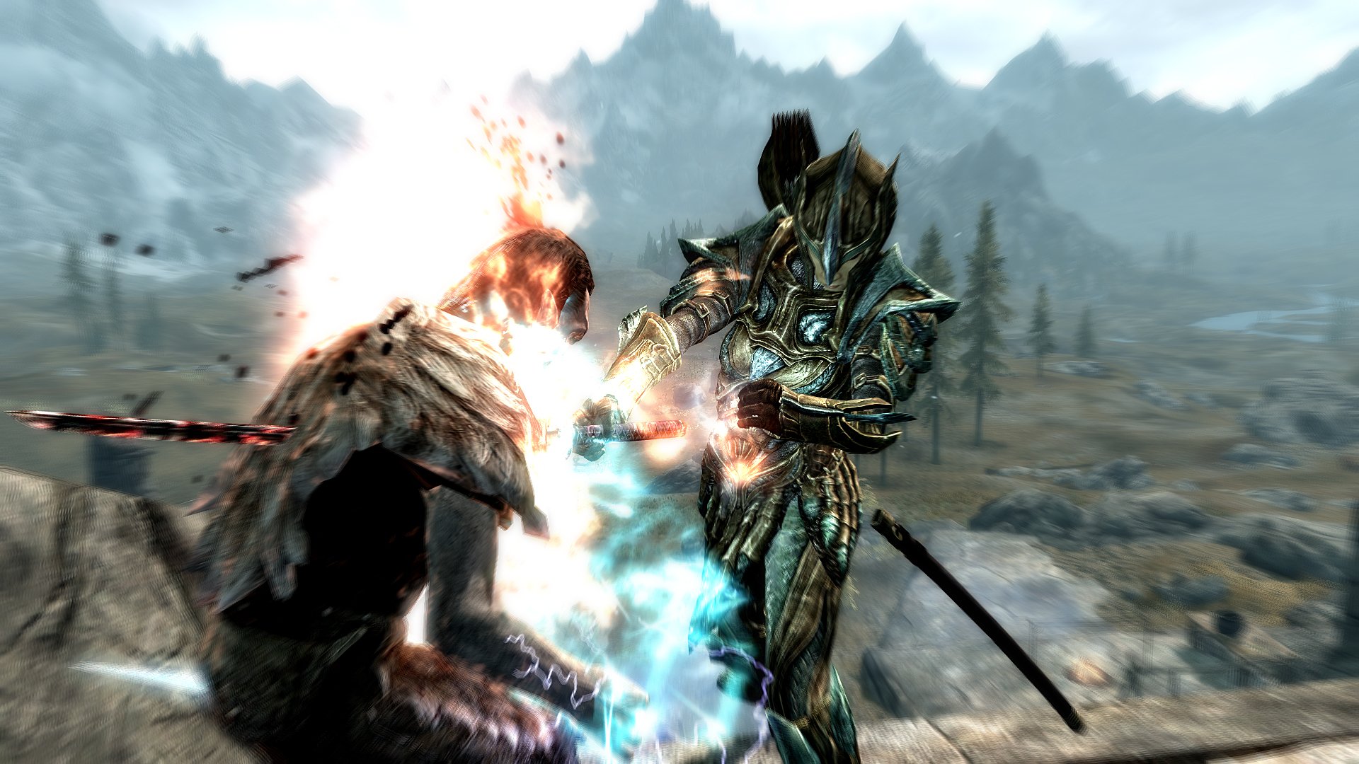 Wallpapers Video Games The Elder Scrolls V: Skyrim Sclrat  la broche.