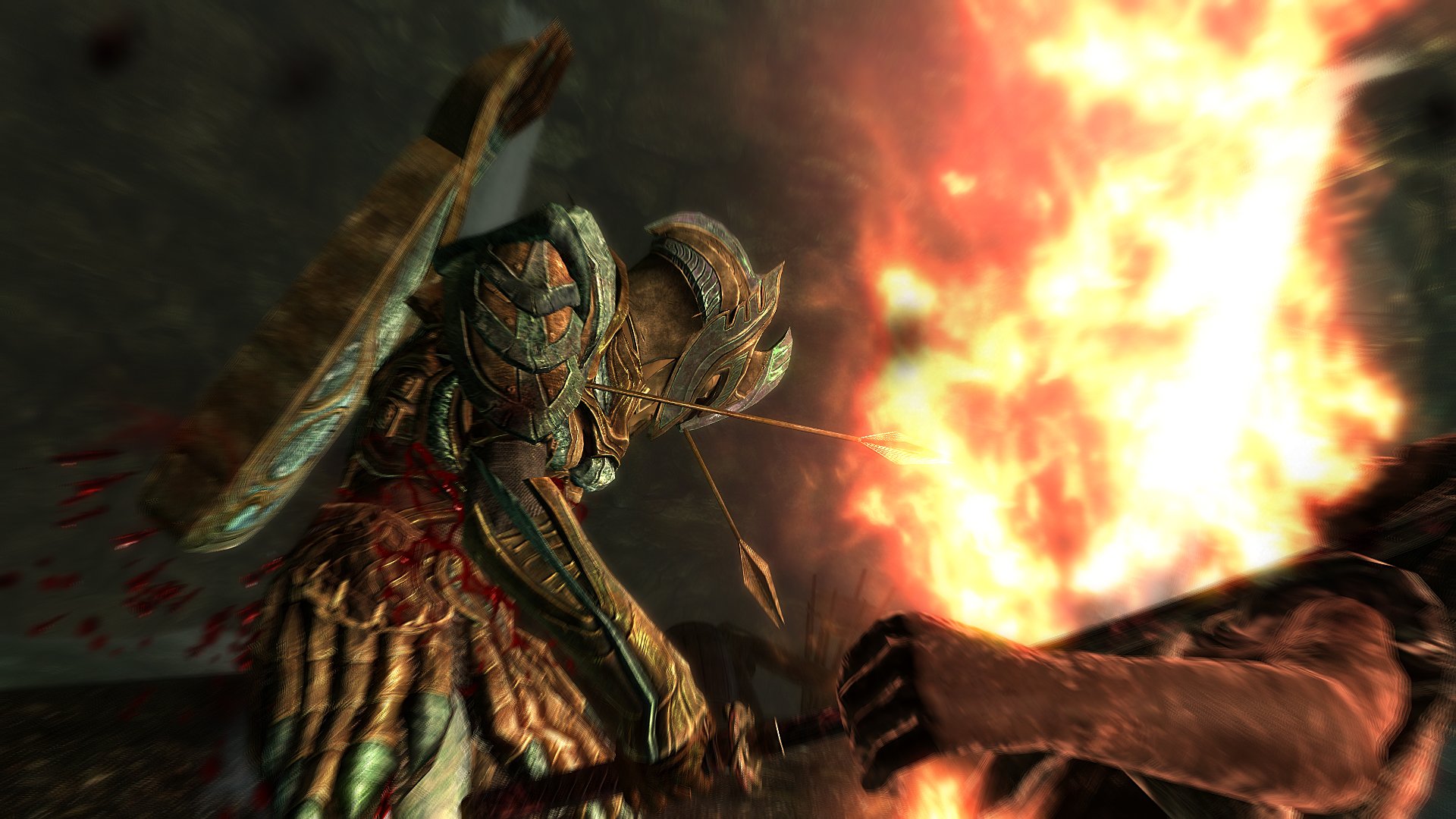 Wallpapers Video Games The Elder Scrolls V: Skyrim L'ardeur du combat.