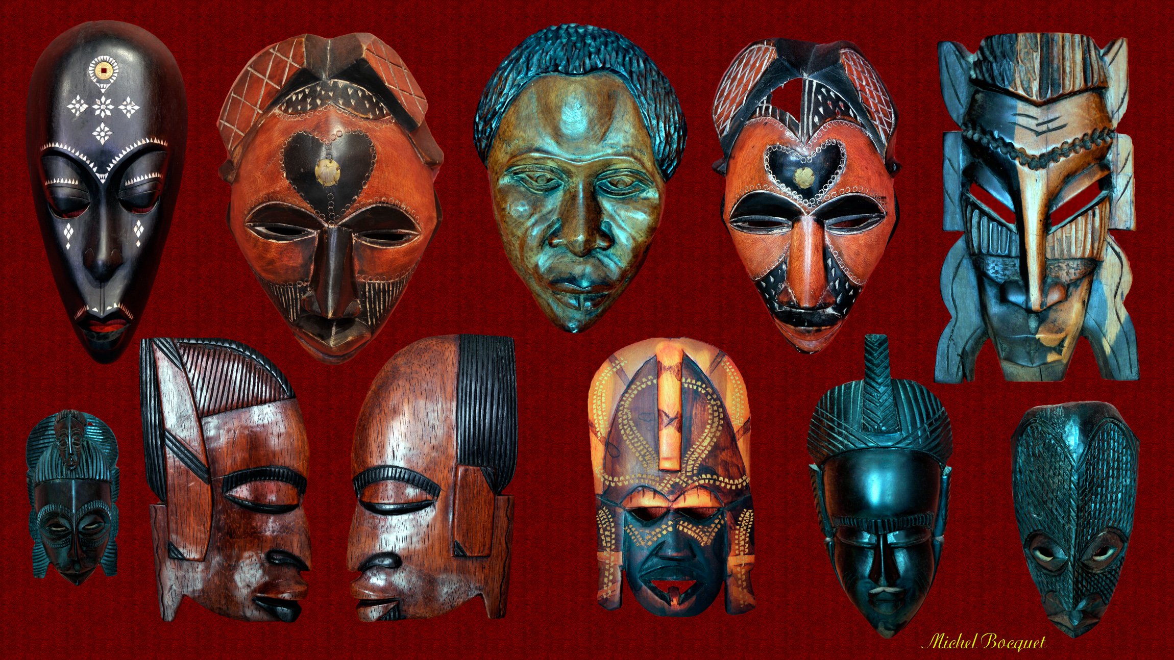 Wallpapers Objects Masks Masques africains