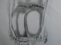  Art - Pencil une paire de fesse