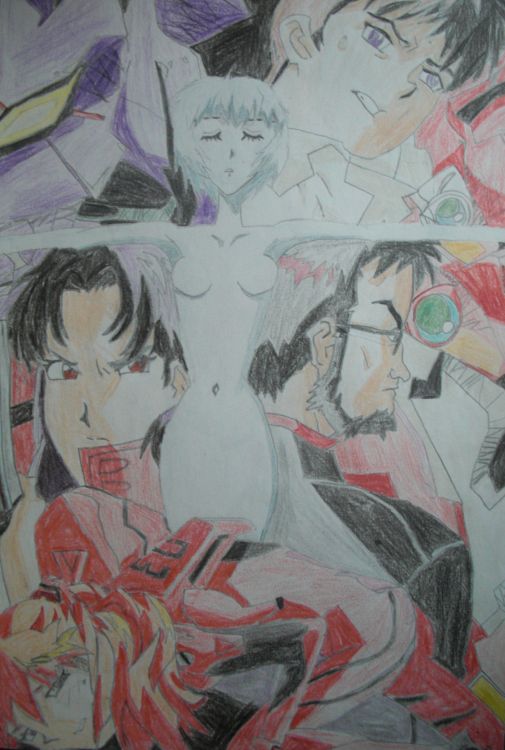 Fonds d'cran Art - Crayon Manga - Evangelion Evanglion