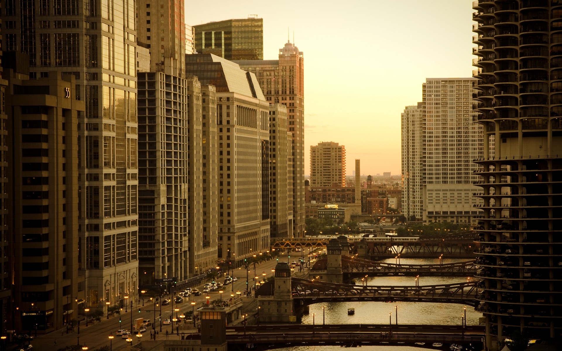 Wallpapers Constructions and architecture Bridges - Aqueduct Chicago river