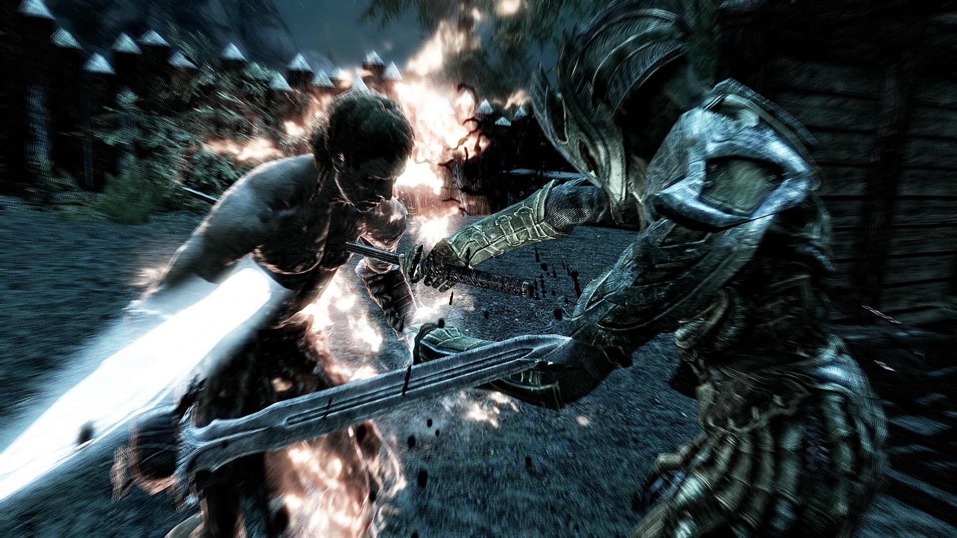 Wallpapers Video Games The Elder Scrolls V: Skyrim Feu et glace