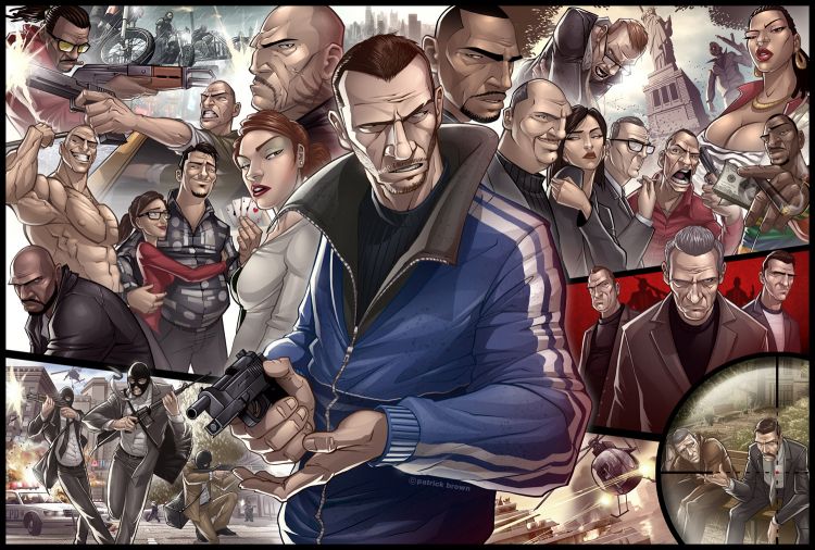 Fonds d'cran Jeux Vido GTA 4 Wallpaper N309586