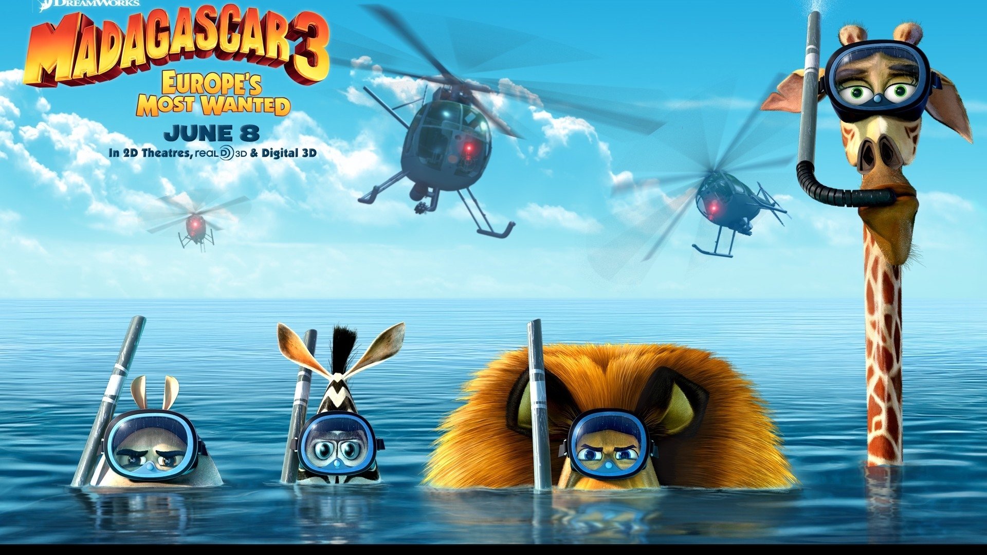 Wallpapers Cartoons Madagascar 3 