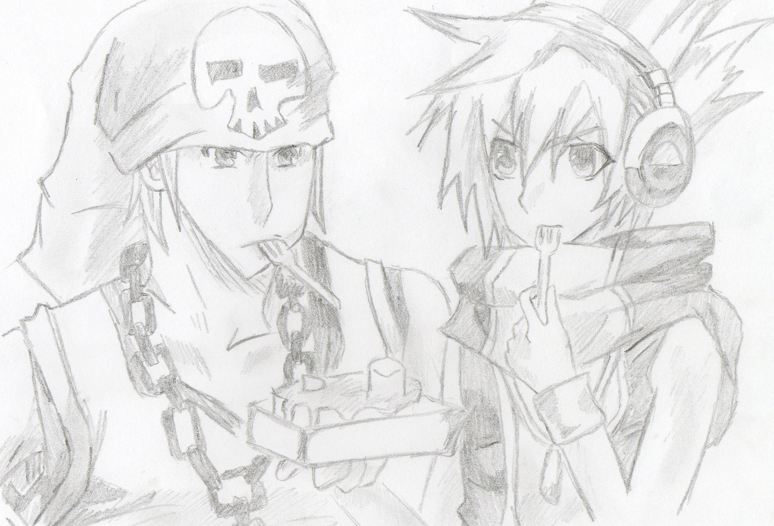 Fonds d'cran Art - Crayon Jeux Vido The world ends with you