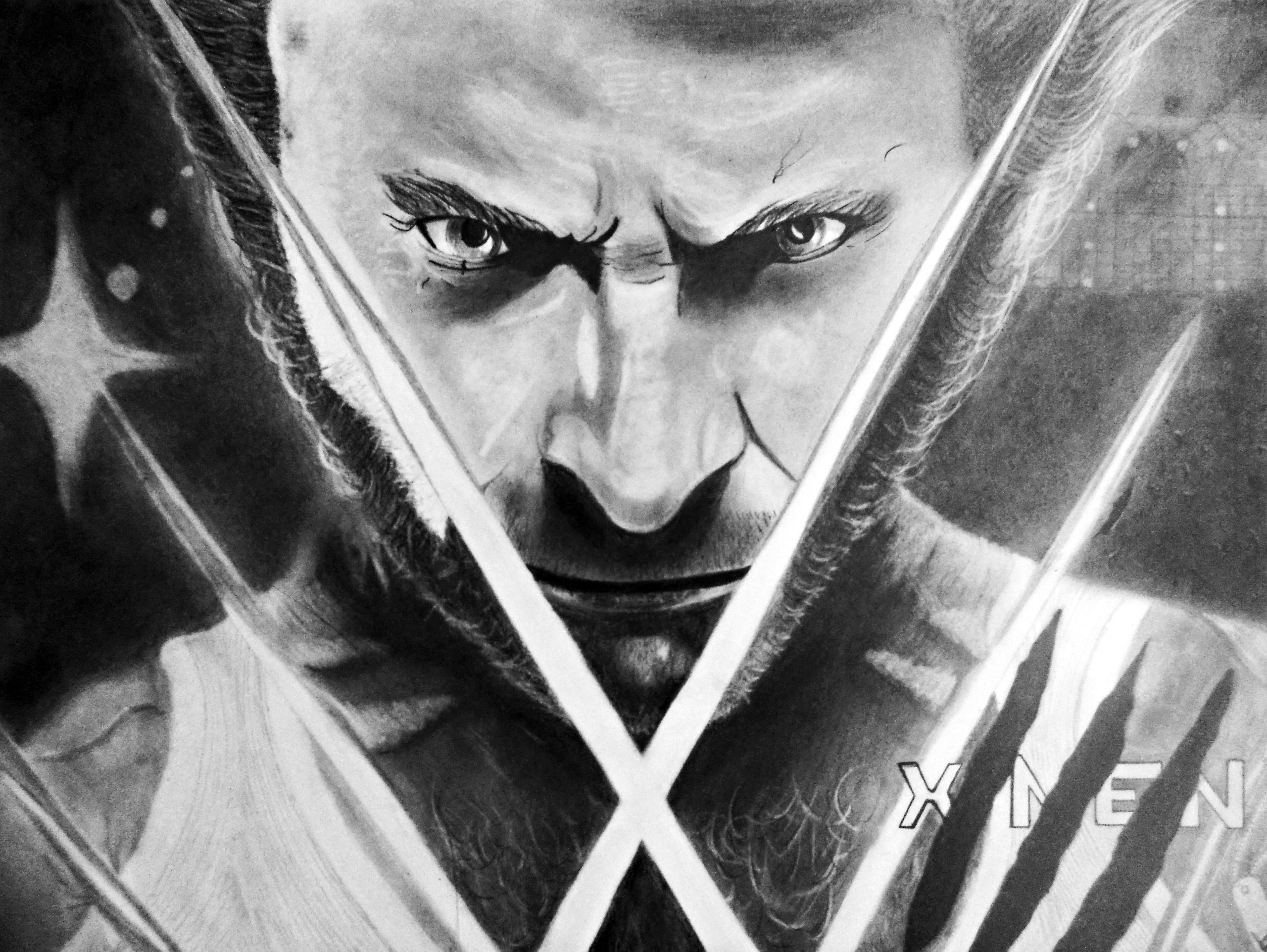 Fonds d'cran Art - Crayon BDs - X-Men Wolverine