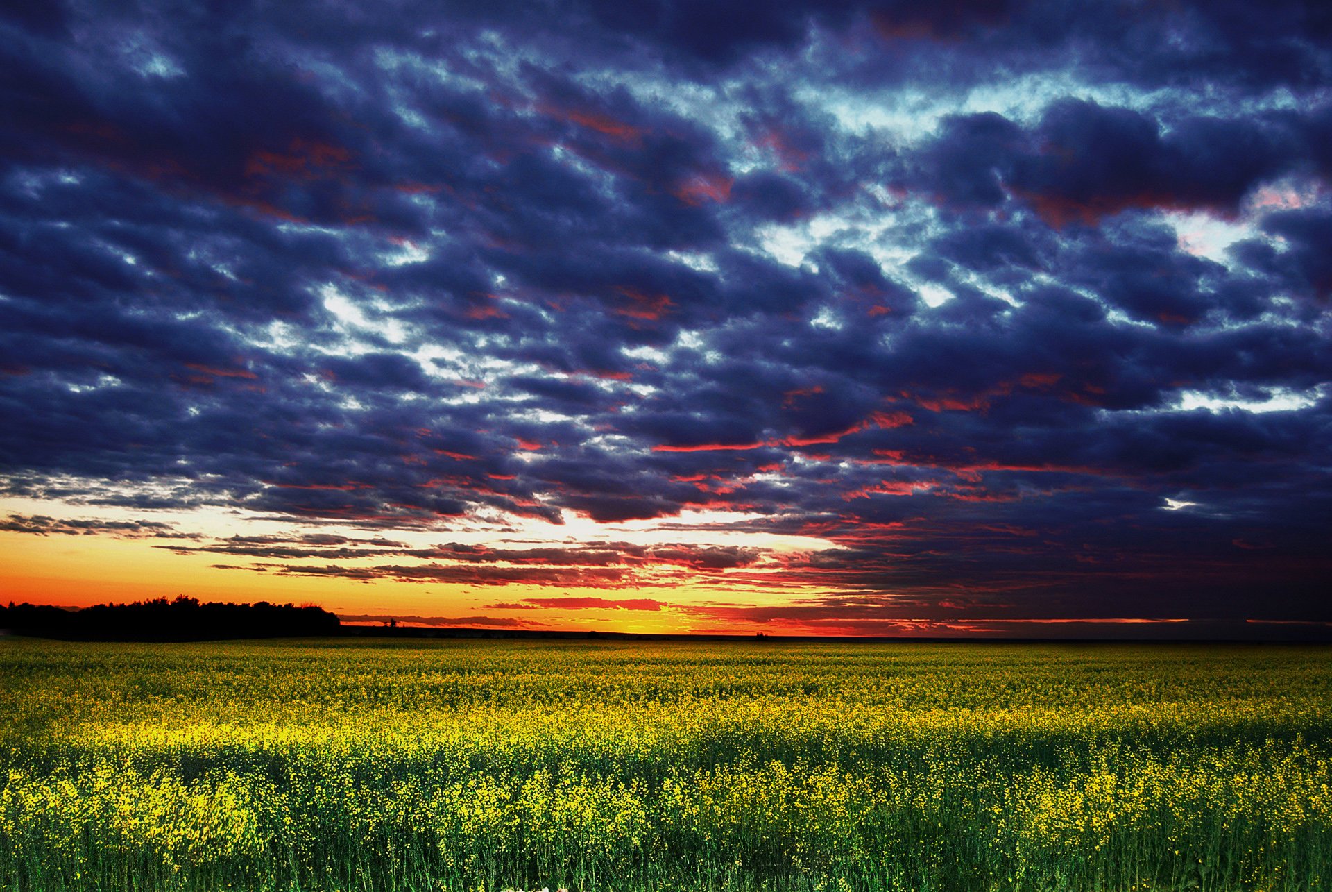 Wallpapers Nature Skies - Clouds Une fois le soleil pass l'horizon