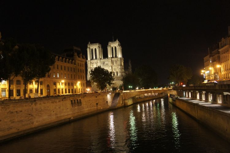 Wallpapers Constructions and architecture Religious Buildings Cathédrale Notre-Dame-de-Paris  les quais de Paris 