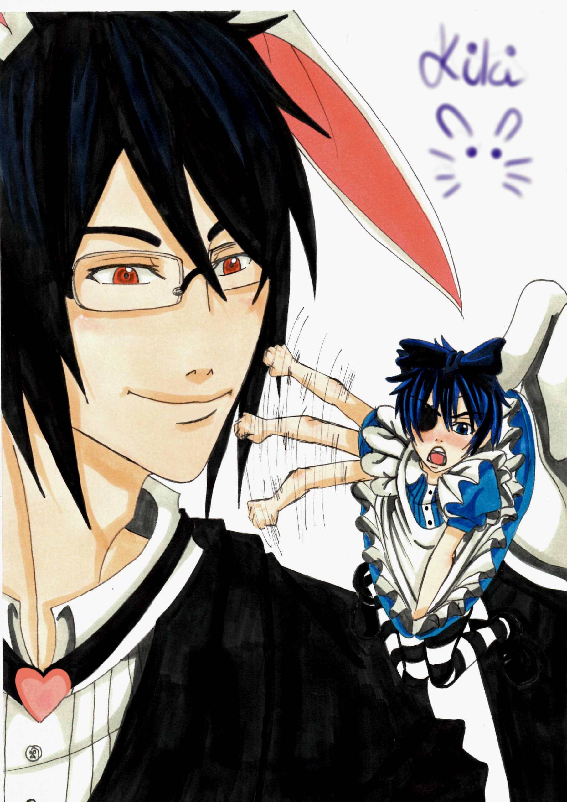 Wallpapers Manga Kuroshitsuji (Black Butler) fan art black butleur