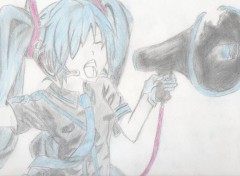  Art - Pencil Miku Hatsune - Love is war