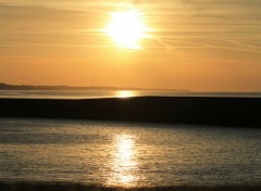  Nature coucher de soleil sur Port en Bessin