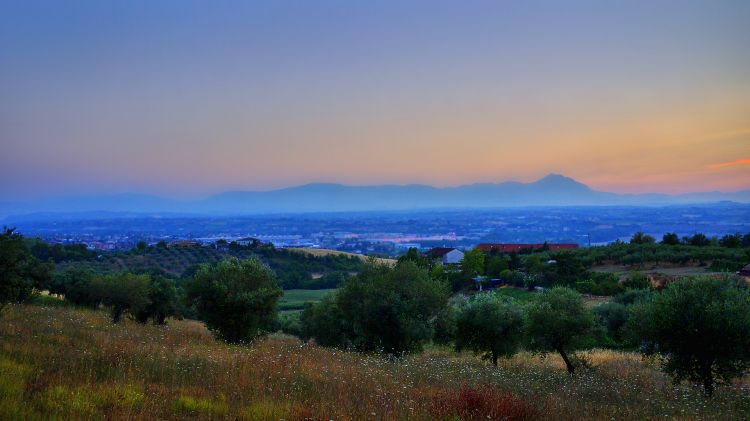 Fonds d'cran Nature Paysages Coucher de soleil sur Pescara.