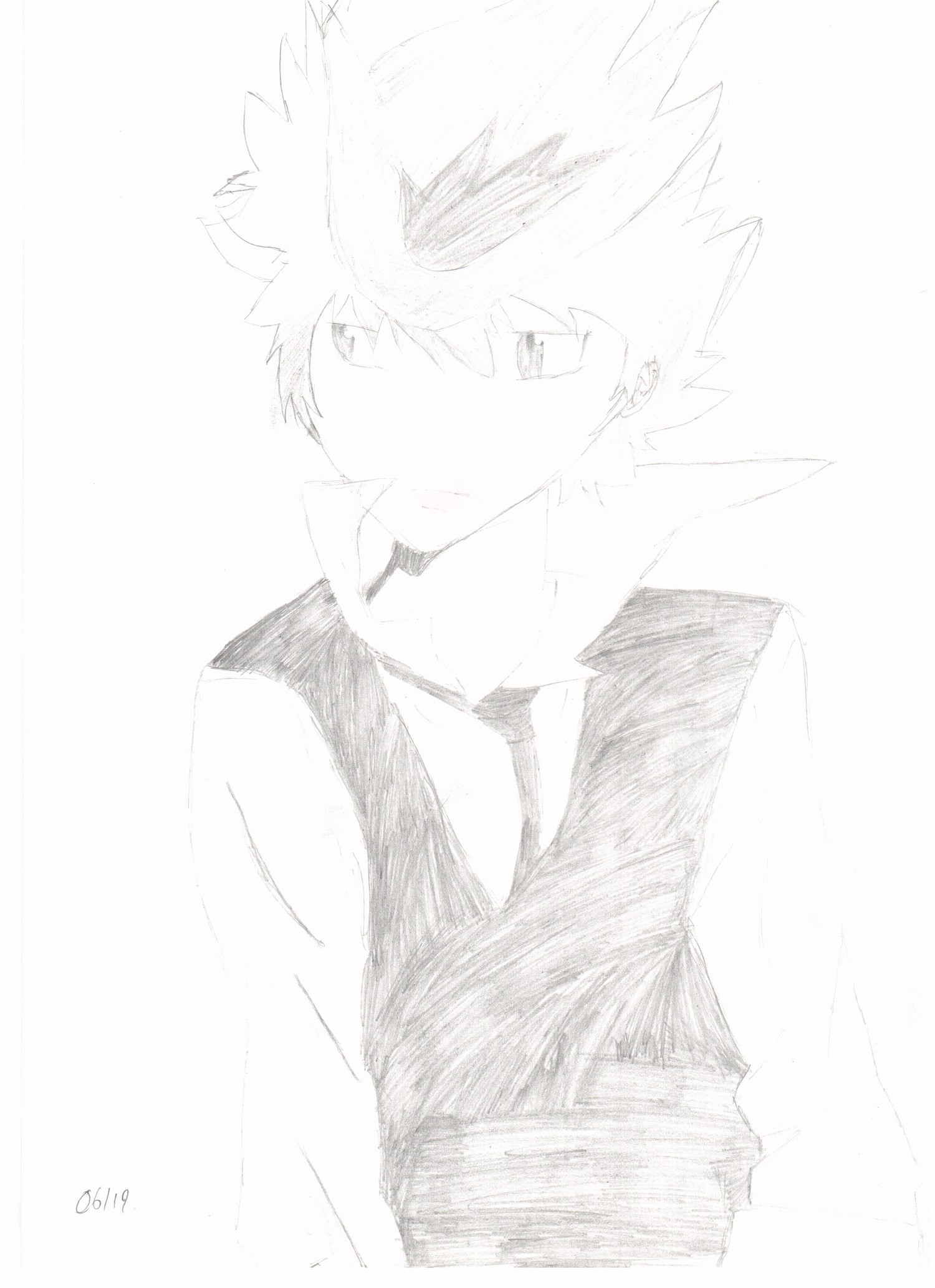 Fonds d'cran Art - Crayon Manga - Kateikyoushi Hitman Reborn tsunayoshi