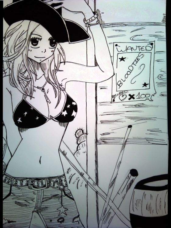 Fonds d'cran Art - Crayon Manga - Fairy Tail Lucy Heartfilia