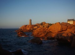  Nature Coucher de soleil sur le phare de Ploumanach