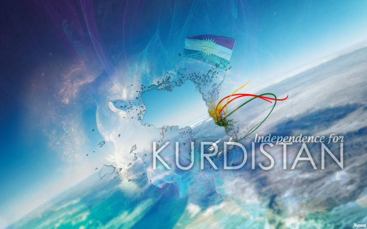 Fonds d'cran Art - Numrique Voyage - Drapeaux Independence for Kurdistan