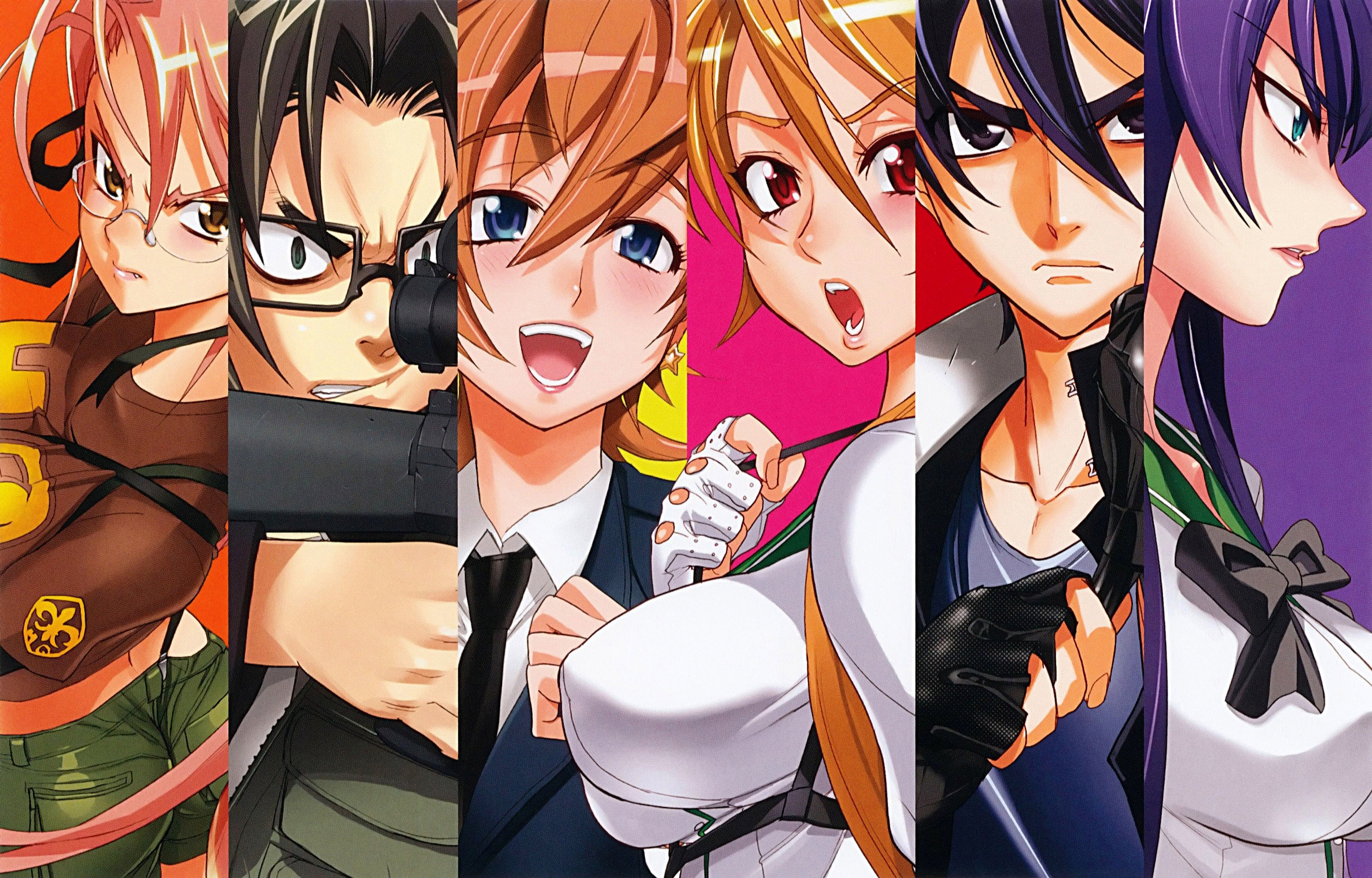 Fonds d'cran Manga High School of the dead 