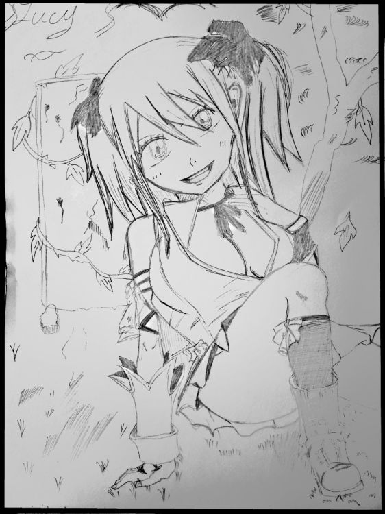 Fonds d'cran Art - Crayon Manga - Fairy Tail Lucy Heartfilia