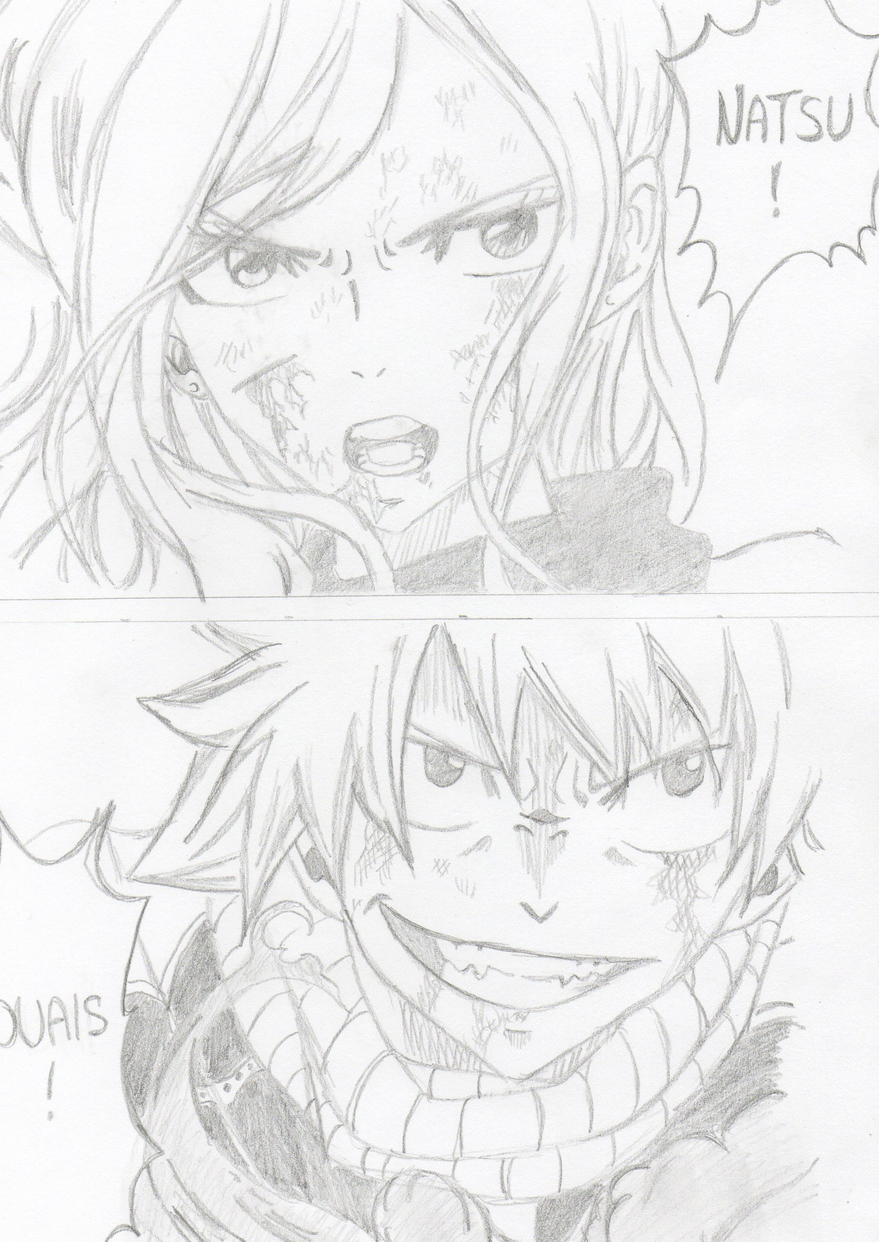 Wallpapers Art - Pencil Manga - Fairy Tail 