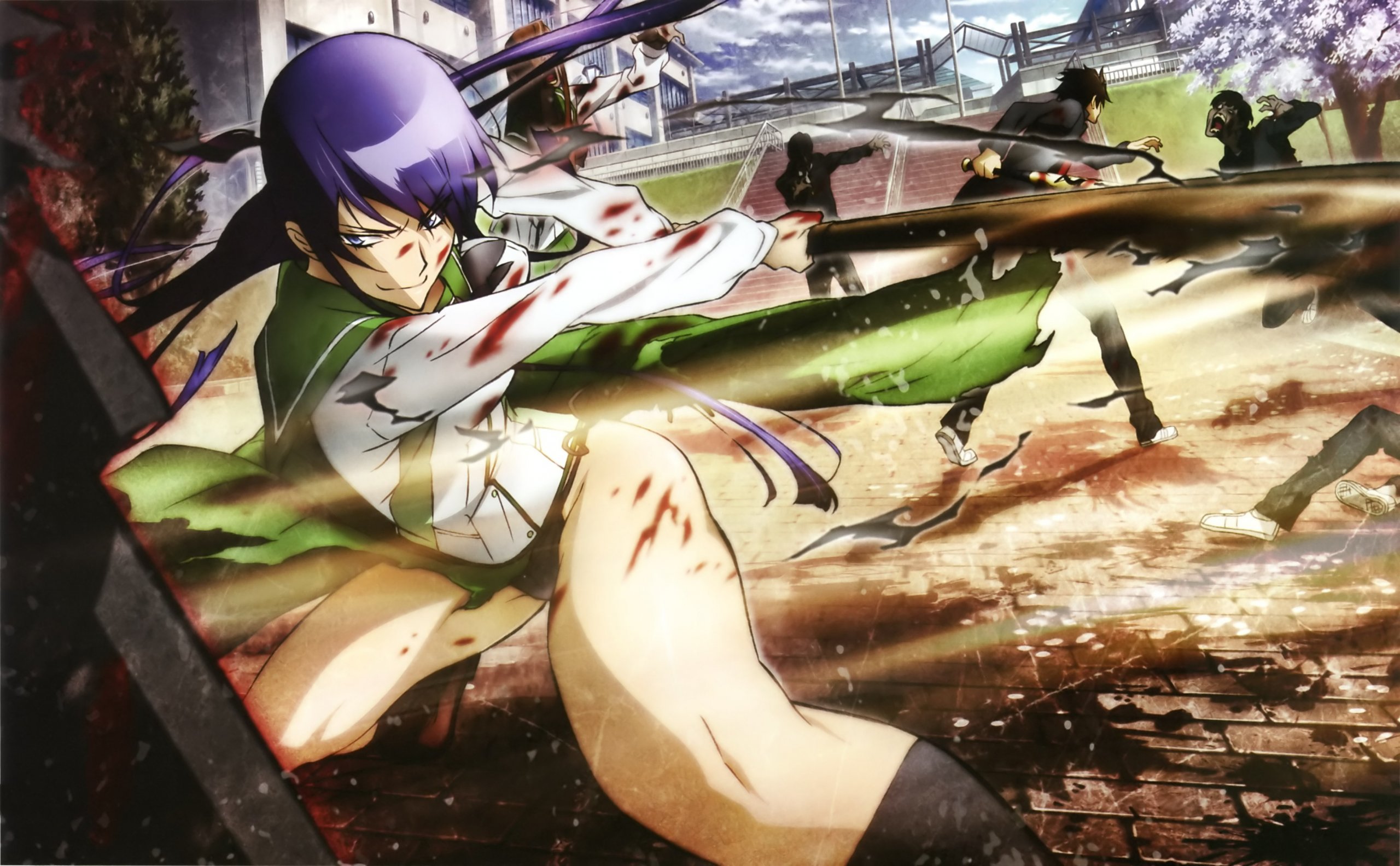 Fonds d'cran Manga High School of the dead 