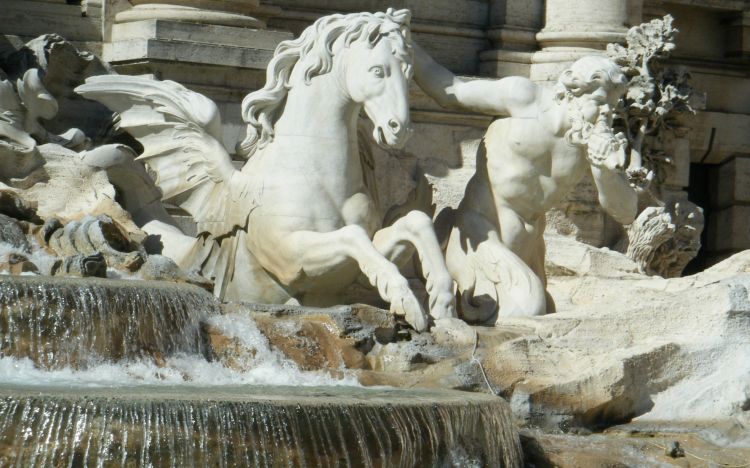 Wallpapers Trips : Europ Italy Détail de la Fontaine de Trévis