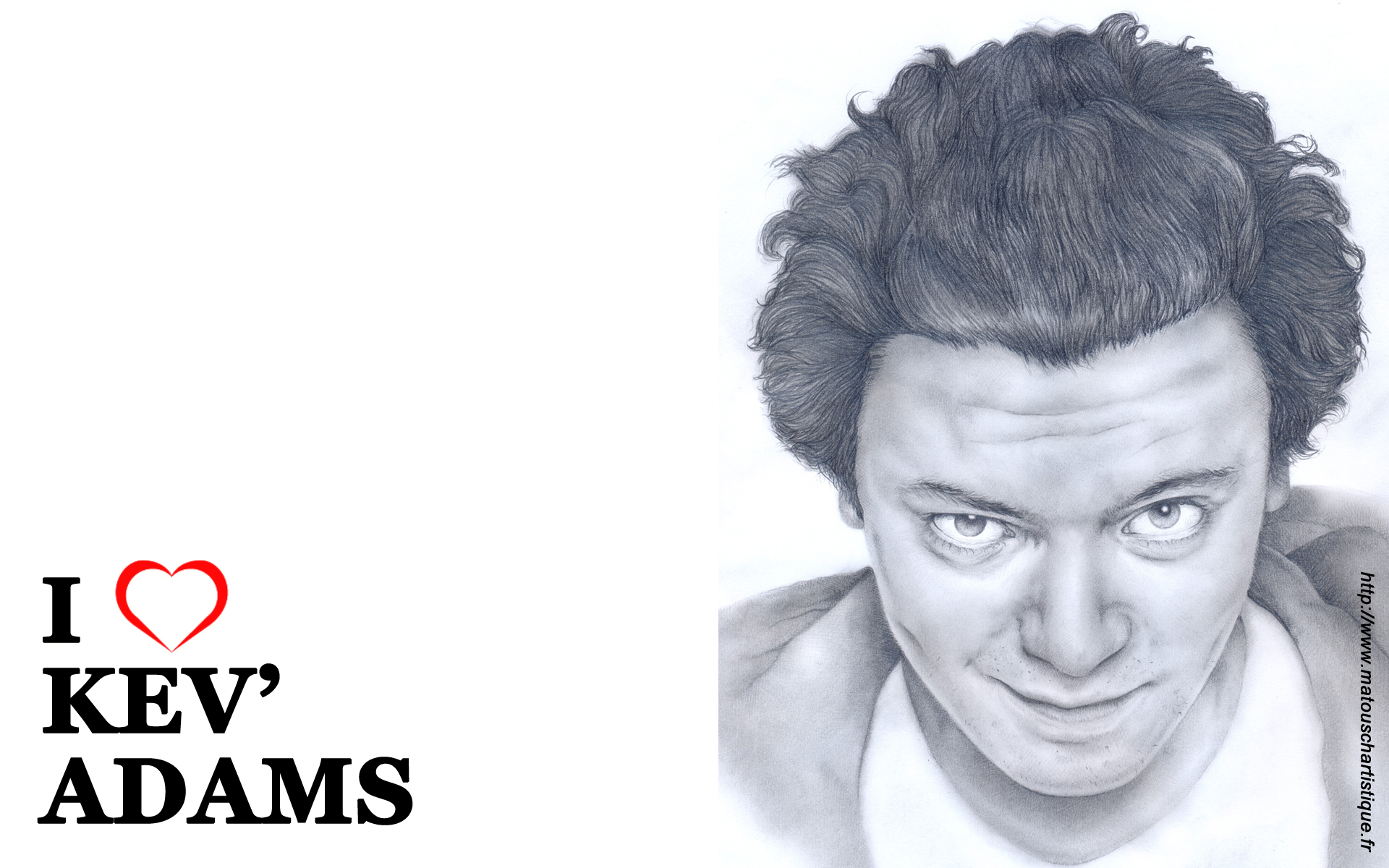 Wallpapers Art - Pencil Portraits Kev Adams