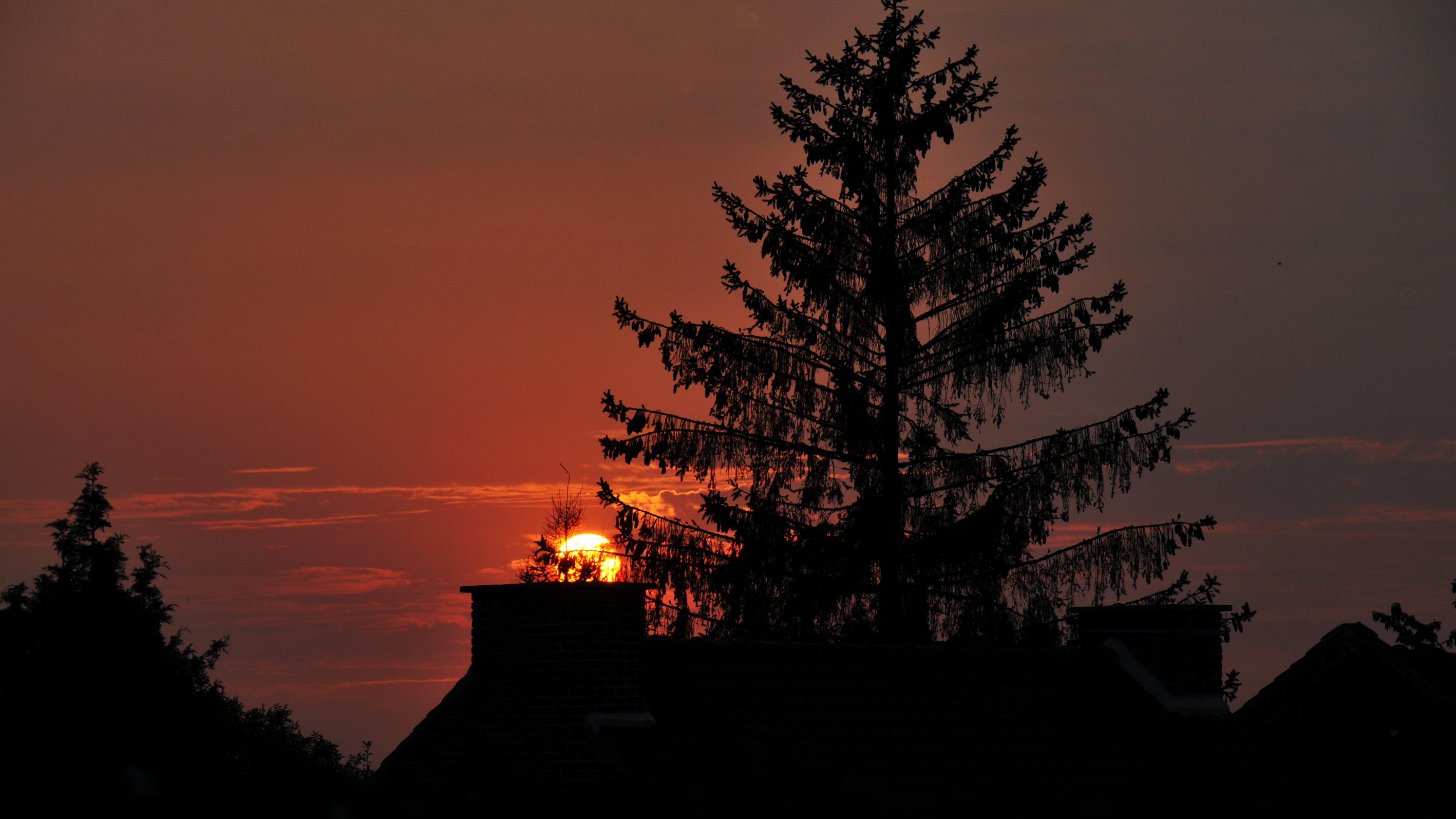 Fonds d'cran Nature Couchers et levers de Soleil Couché de soleil sur Seclin (59)