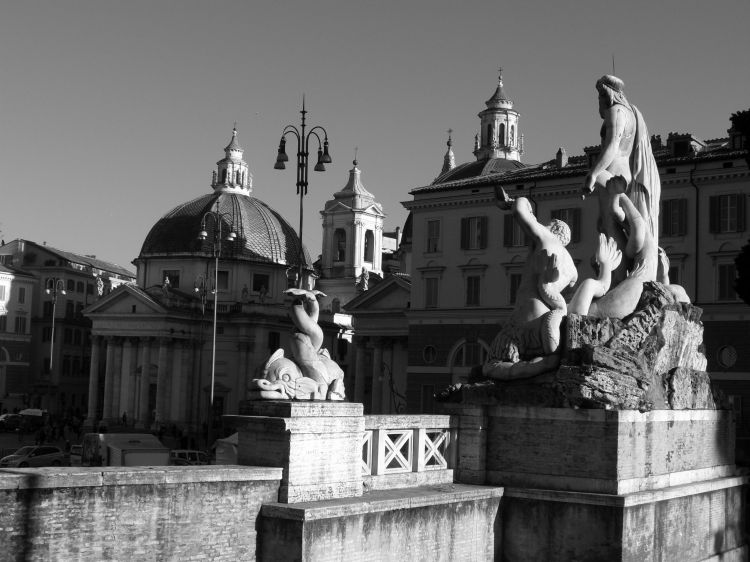 Fonds d'cran Constructions et architecture Statues - Monuments Rome