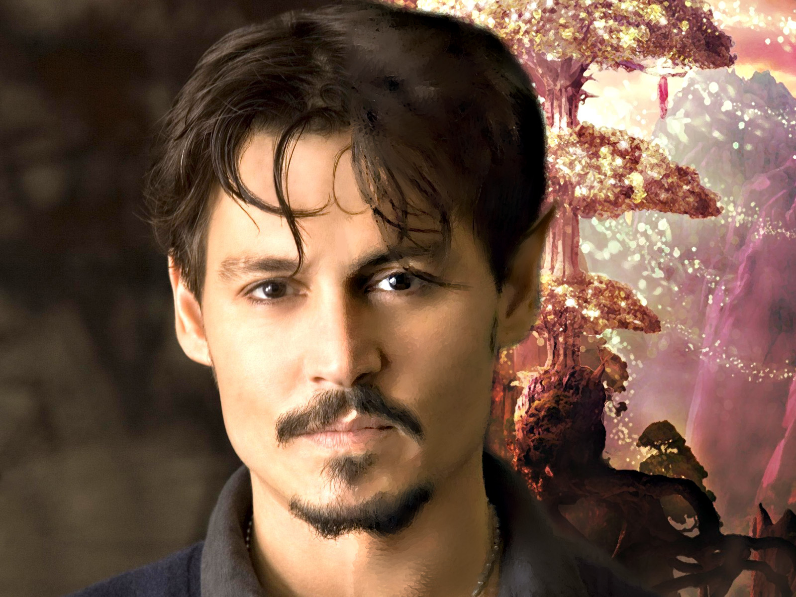 Wallpapers Celebrities Men Johnny Depp Deep inside the forest