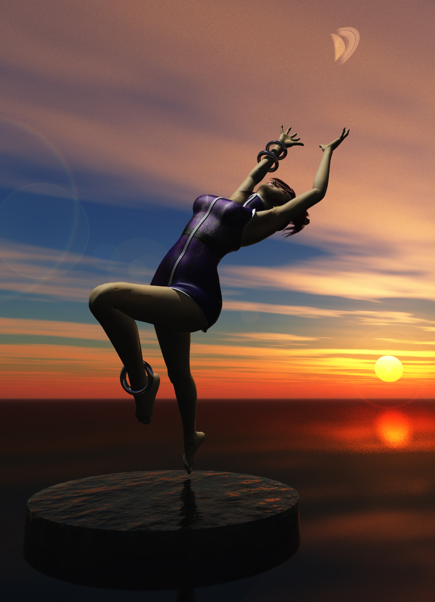 Wallpapers Digital Art 3D - Vue Dancer in the dark