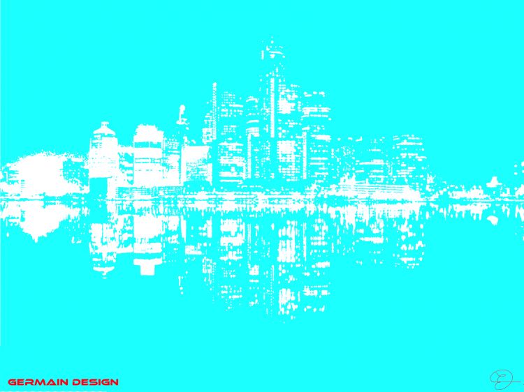 Wallpapers Digital Art Architecture - constructions City reflection