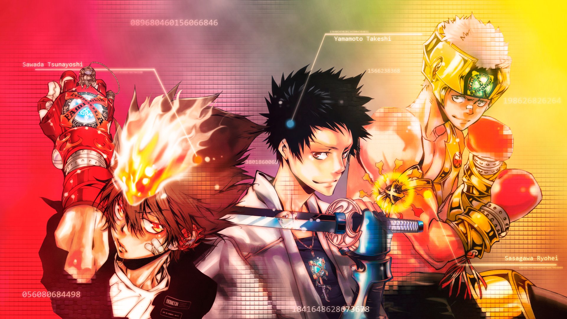 Fonds d'cran Manga Katekyoshi Hitman Reborn REBORN! Vongola gear