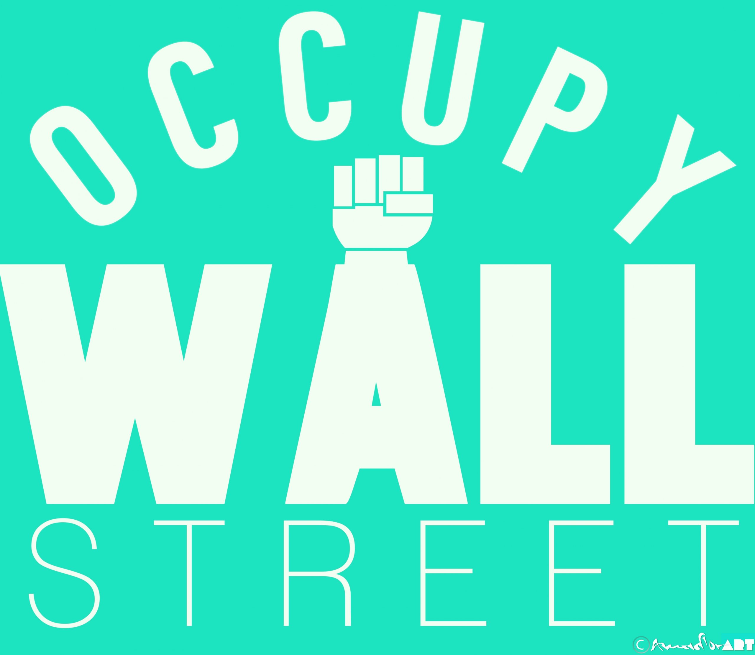 Fonds d'cran Art - Numrique Graffitis - Typographie OCCUPY WALL STREET