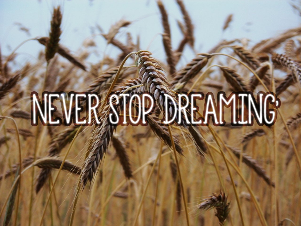 Wallpapers Digital Art Messages Never Stop Dreaming'