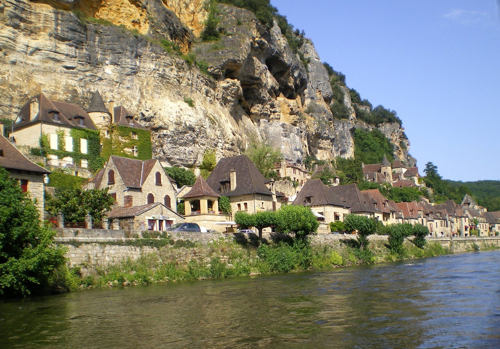 Wallpapers Constructions and architecture Cities - Towns La roque-gageac et la rivire dordogne