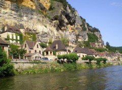 Fonds d'cran Constructions et architecture La roque-gageac et la rivire dordogne