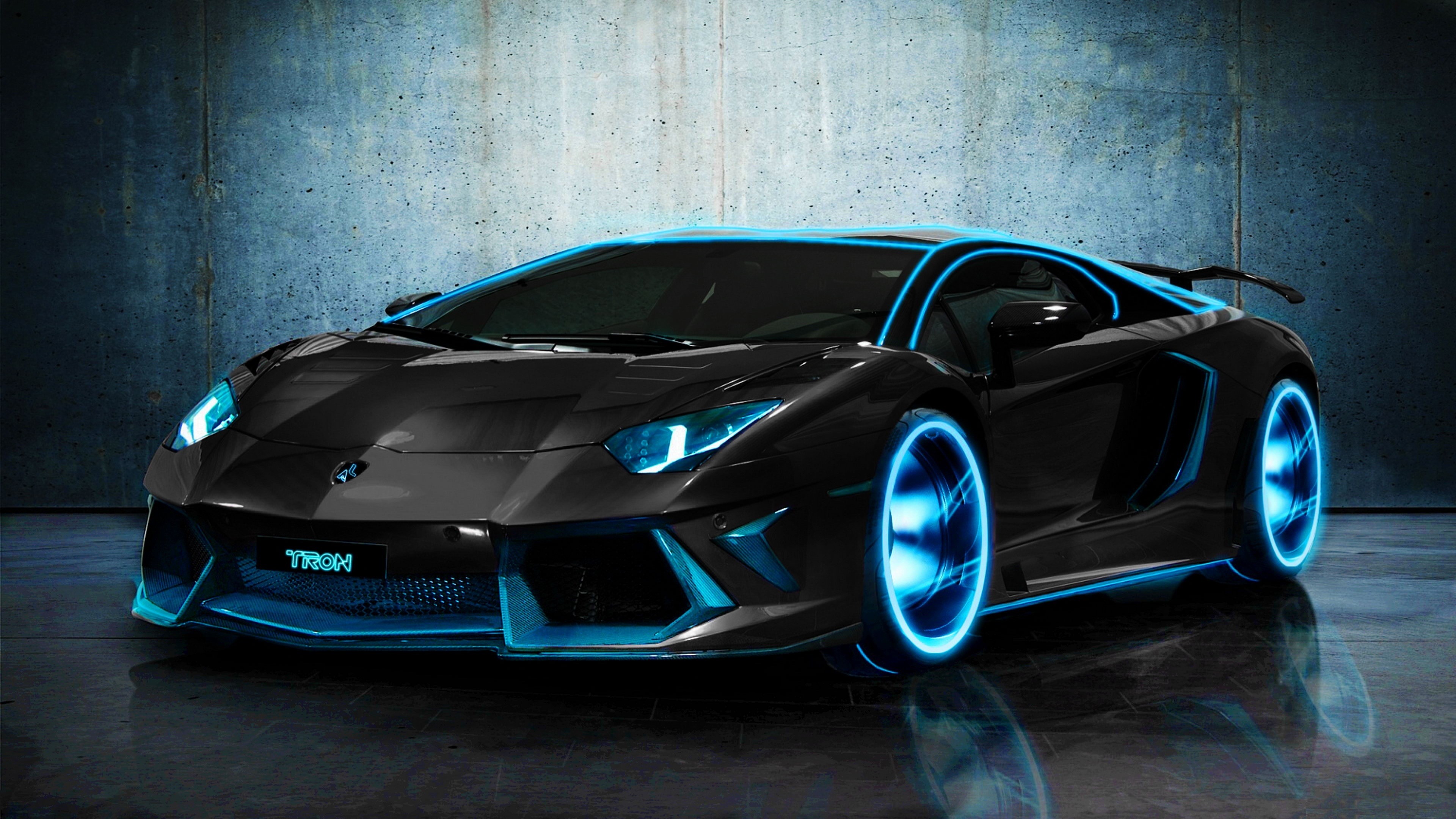 Wallpapers Cars Lamborghini Tron