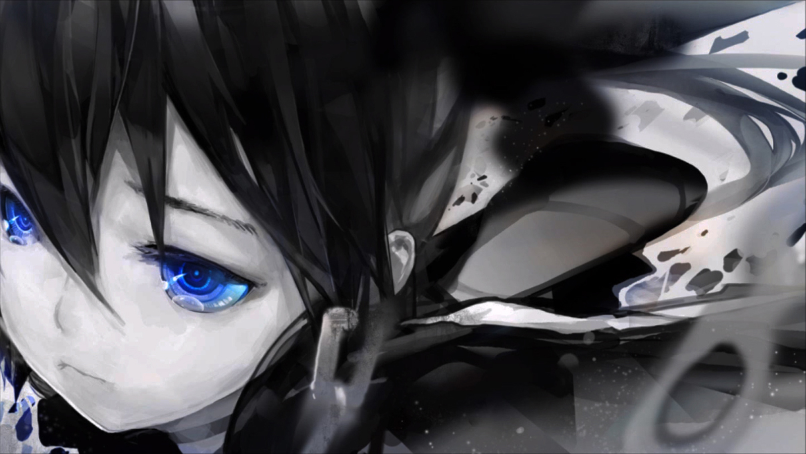 Fonds d'cran Manga Black Rock Shooter 