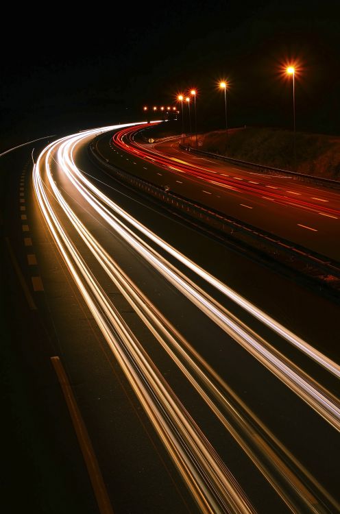 Fonds d'cran Constructions et architecture Routes - Autoroutes Freeway by night
