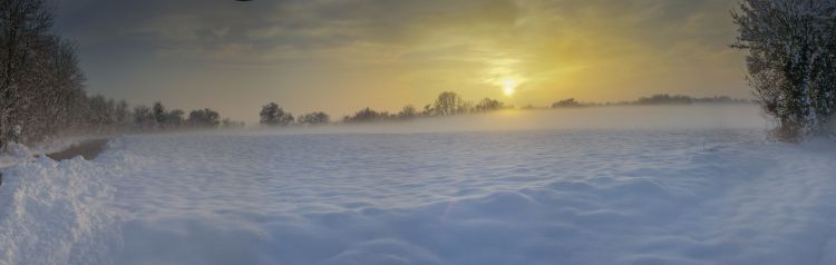 Fonds d'cran Nature Saisons - Hiver la plaine sous la neige