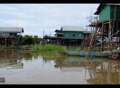  Voyages : Asie Village Flottant de Kompong Pluck (Cambodge).