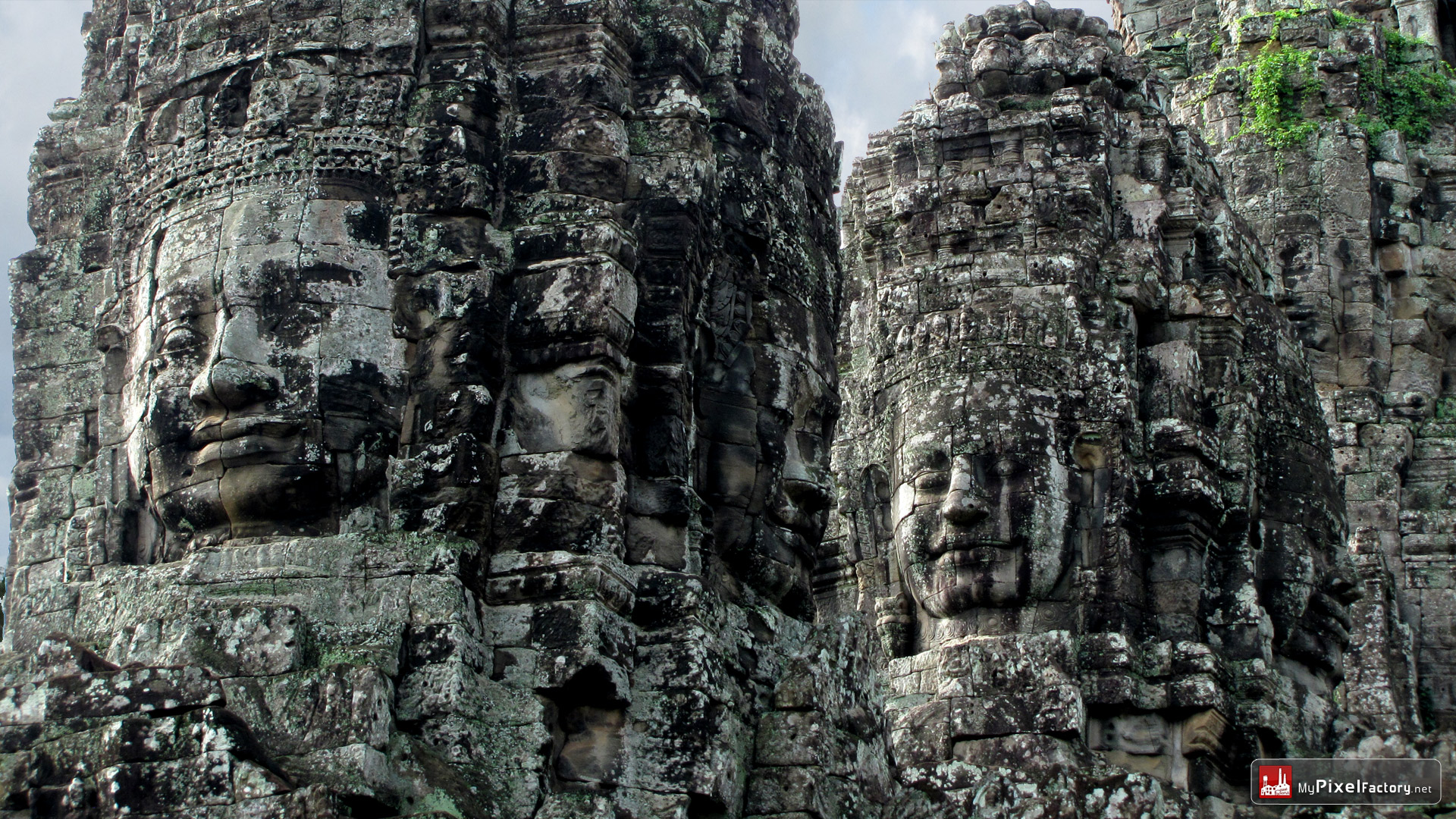 Fonds d'cran Voyages : Asie Cambodge Visage du temple de Bayon