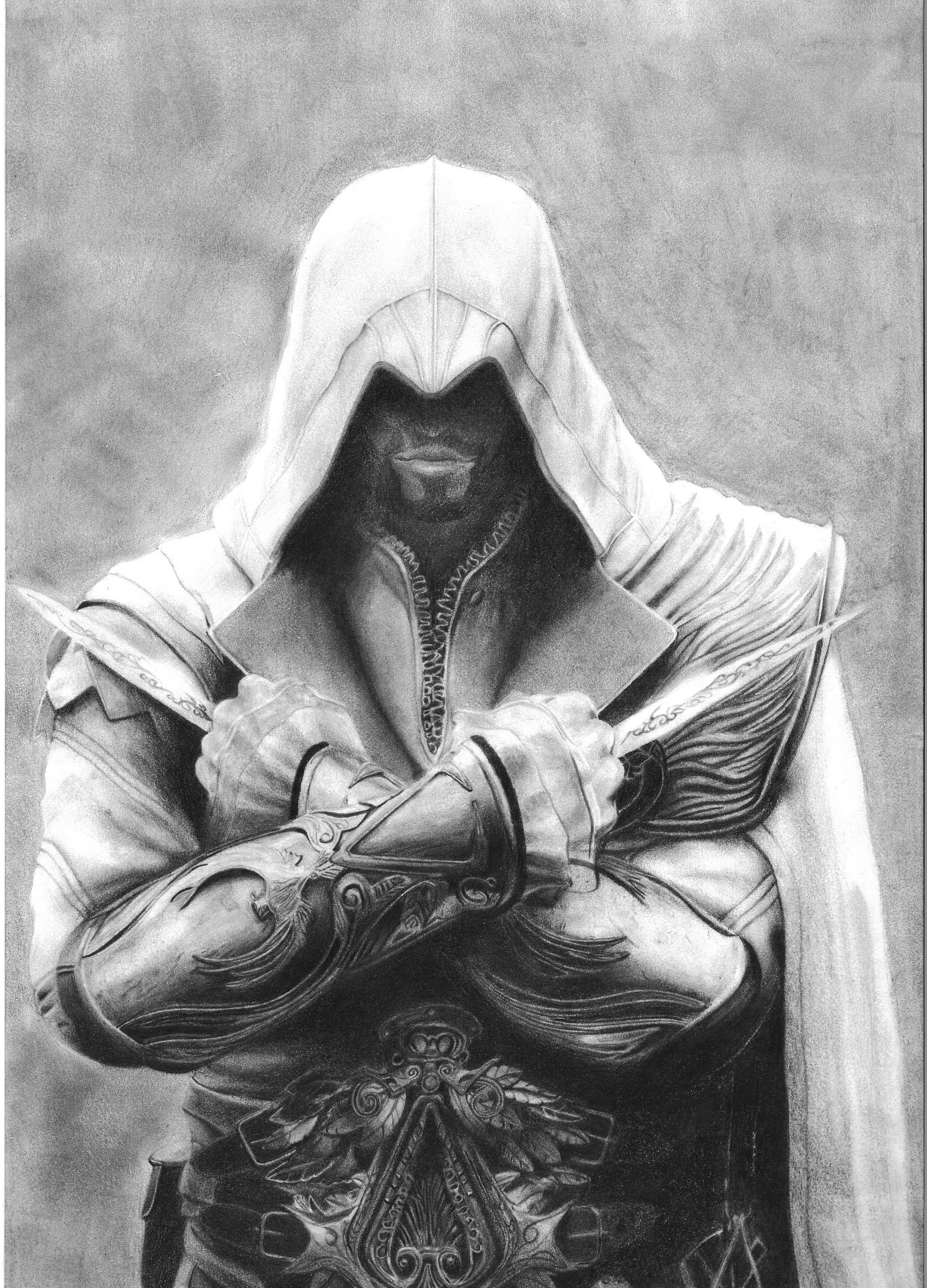 Fonds d'cran Art - Crayon Jeux Vido Ezio Auditore