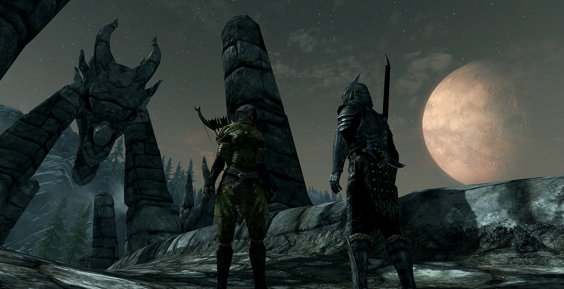 Fonds d'cran Jeux Vido The Elder Scrolls V: Skyrim Sur le Pondragon...